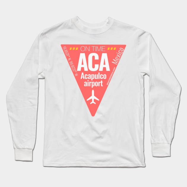 Acapulco airport Long Sleeve T-Shirt by Woohoo